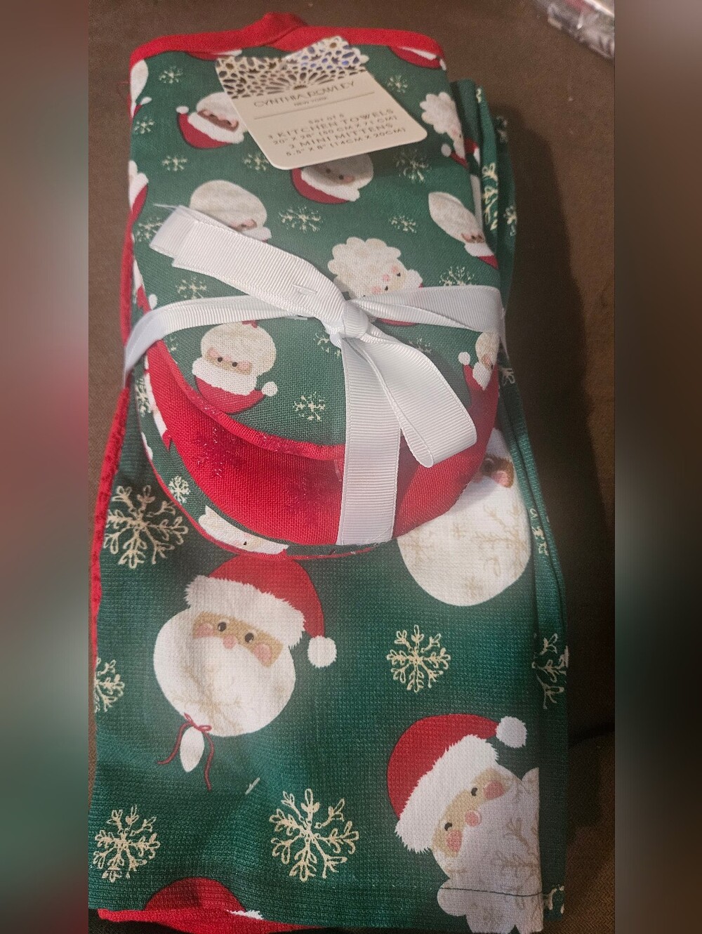 🎄Christmas Towels & Oven Mitt Bundle